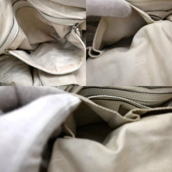 GUCCI Logo GG Pattern Bamboo Shoulder Bag Canvas Leather Brown White SHW 80EG214 - Picture 13 of 15